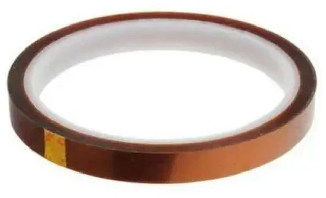 Main image of High Temperature Resistant Tape Roll Gold 10mm Width 100ft Heat Resistant Adhesive Polyimide Insulation Thermal Tape For BGA