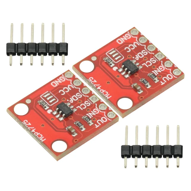 Alt view image 2 of 3 - MCP4725 12Bit I2C DAC Digital Converter Module Digital To Analong EEPROM Development Board For 2.7V-5.5V