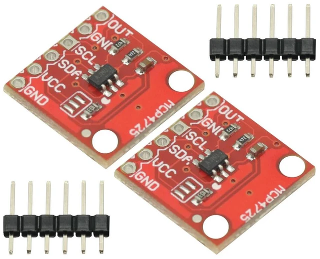 Main image of MCP4725 12Bit I2C DAC Digital Converter Module Digital To Analong EEPROM Development Board For 2.7V-5.5V