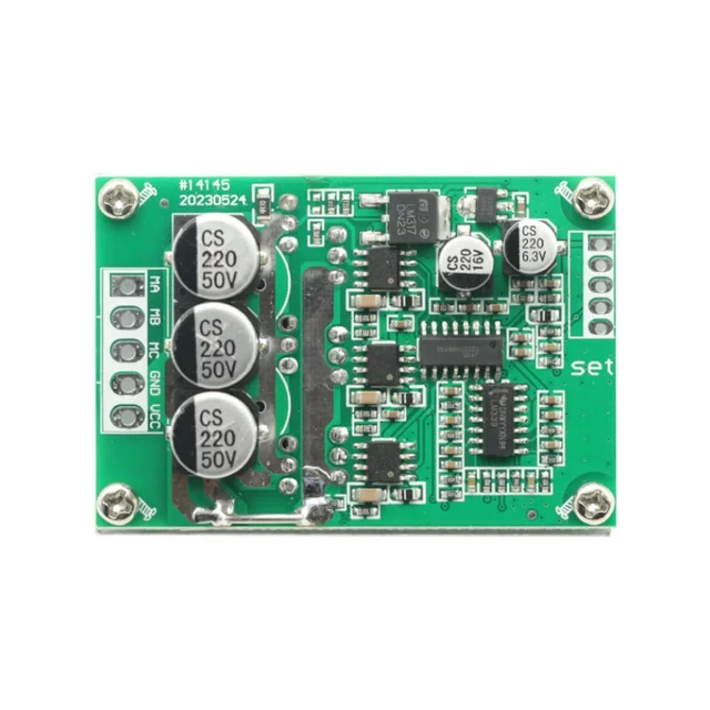 Alt view image 2 of 3 - 500W 15A DC 12-36V Brushless Hall Free Motor Driver Board High Power Motor Foward Reverse Speed Controller Control Switch Module
