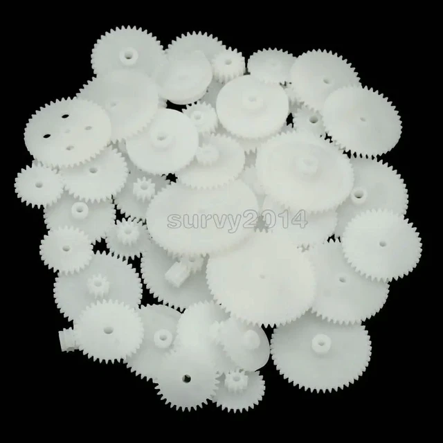 Alt view image 3 of 6 - 58 styles Plastic Gears Cog Wheels All The Module 0.5 Robot Parts DIY Necessary