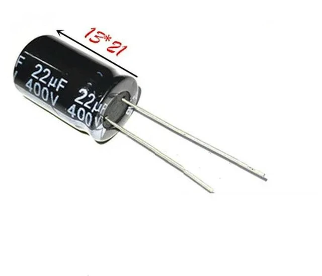 Main image of 5 pcs Electrolytic Capacitors 400V 22UF 13X21MM Aluminum Electrolytic Capacitor