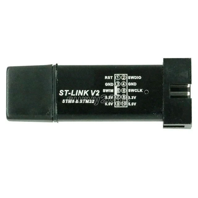 Alt view image 3 of 6 - 1PCS ST LINK Stlink ST-Link V2 Mini STM8 STM32 Simulator Download Programmer Programming With Cover A41