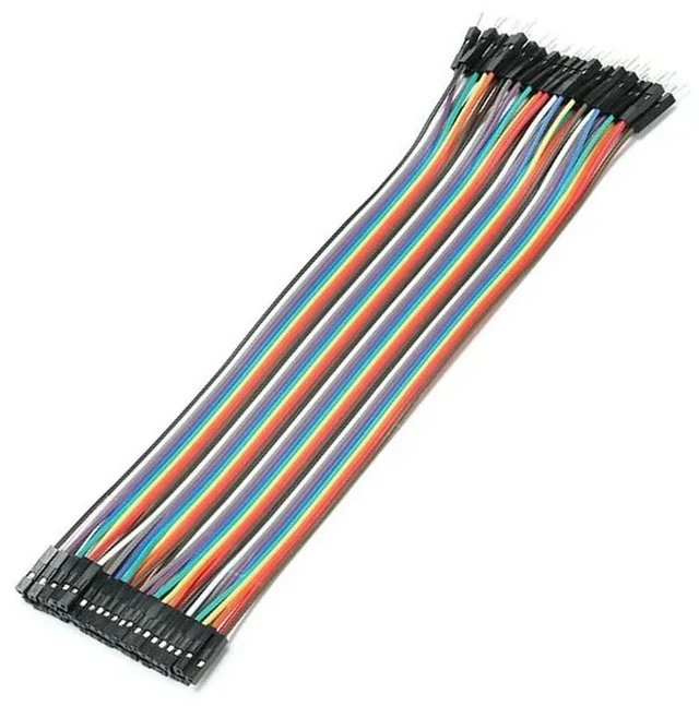 Main image of 40 pcs in row 20cm 1pin 1p-1p 2.54mm female to male jumper wire connector Dupont cable for Nano Breadboard