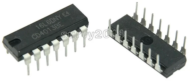 Main image of 10pcs CD401BE CD4013 4013 CMOS DIP