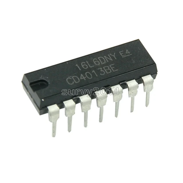 Alt view image 3 of 3 - 10pcs CD401BE CD4013 4013 CMOS DIP