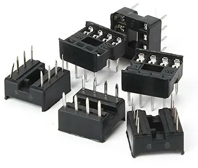 Main image of 20PCS 8-Pin 8pins DIL DIP IC Socket PCB Mount Connector GOOD