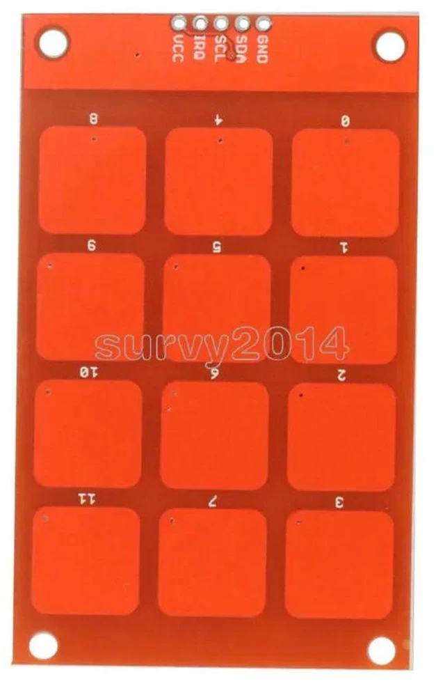 Main image of MPR121 Capacitive Touch Keypad Shield Module Sensitive Key Keyboard 3.3V Logic For Diy Electronic Diy Kit Pcb Board