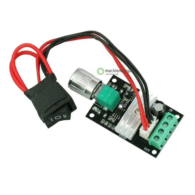 Alt view image 3 of 3 - 6V 12V 24V 28V 3A 80W DC Motor Speed Controller PWM Speed Adjustable Reversible Switch DC Motor Driver Reversing For