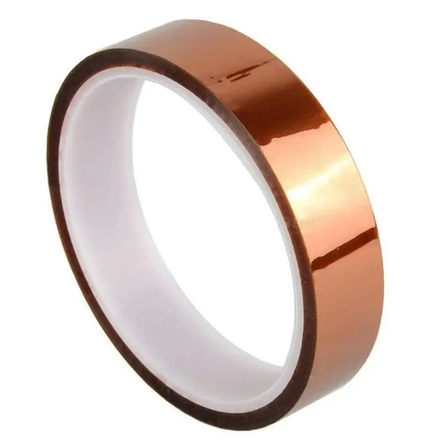 Alt view image 2 of 3 - 20mm 2cm X 30M High Temperature Resistant Tape Roll Gold 100ft Heat Resistant Adhesive Polyimide Insulation Thermal Tape For BGA