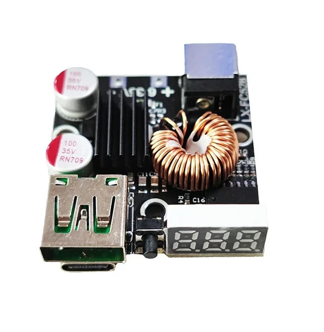Alt view image 2 of 3 - 65W Full Protocol Mobile Phone Fast Charging Module PD Fast Charging Board QC4.0 3.0 For Flash Charging