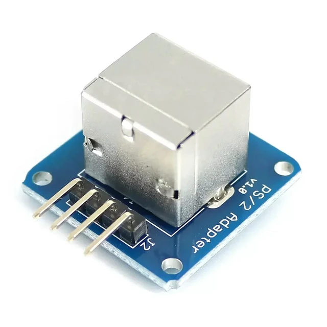 Alt view image 3 of 3 - 1PCS PS2 Adapter PS/2 Keyboard keypad Module for 5VDC PS/2 Interface for GND VCC DATA CLK Pin