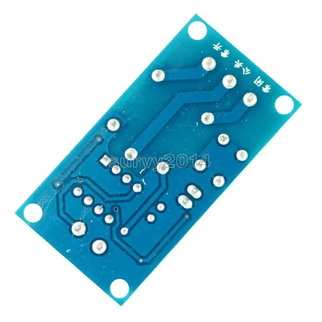 Alt view image 2 of 3 - DC 12V 1 Channel Latching Relay Module with Touch Bistable Switch MCU Control