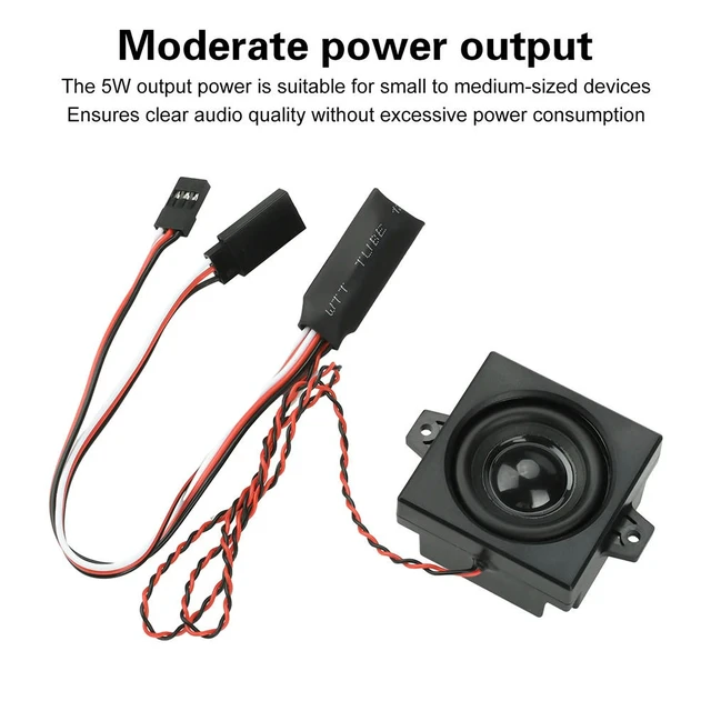 Alt view image 2 of 3 - RC Remote Control Diesel Engine Sound Module Simulation 5W Speaker For 1/10 1/8 1/6 Remote Control Car Truck Off-road DC 3.6-8V