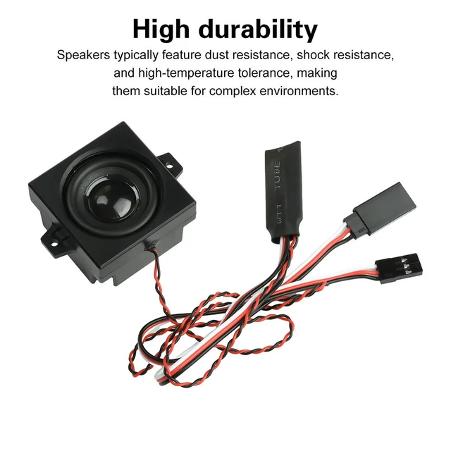 Alt view image 3 of 3 - RC Remote Control Diesel Engine Sound Module Simulation 5W Speaker For 1/10 1/8 1/6 Remote Control Car Truck Off-road DC 3.6-8V