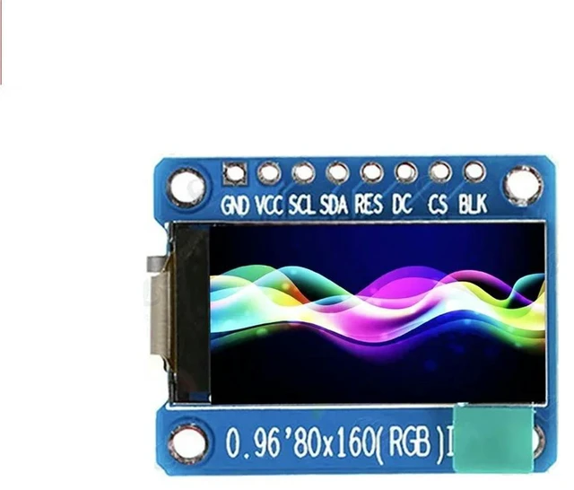 Main image of 0.96 inch 80X160 IPS LCD Display Module Full Color TFT 65K ST7735 Driver LCD Screen 3.3V SPI Interface Replace OLED