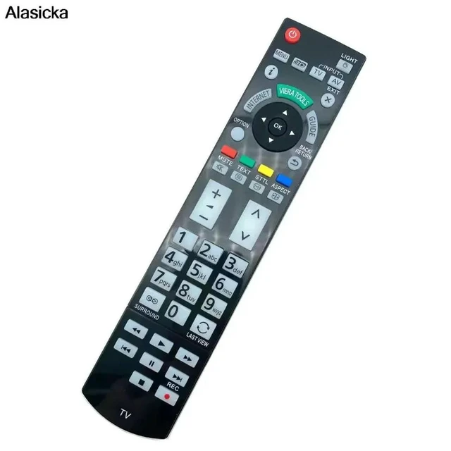 Alt view image 2 of 3 - Remote Control N2QAYB000715 for Panasonic Viera TV TX-LR42DT50 TX-LR47DT50 TX-LR47WT50 TX-LR55WT50 TX-L42ET50E TX-L42ET50B