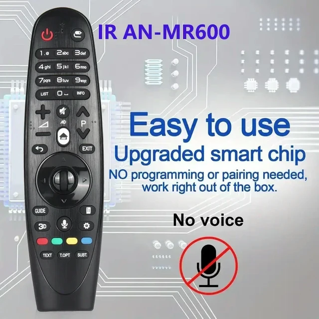 Alt view image 2 of 3 - AN-MR600 Universal Replacement No Voice No Mouse Remote Control for TV 43UF770T 49UF770T 55UF850T 60UF770V 65UF770T