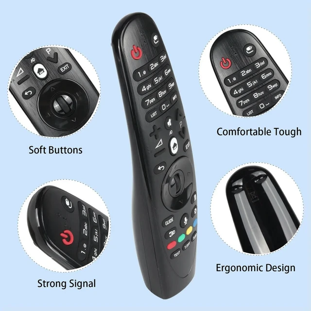 Alt view image 3 of 3 - AN-MR600 Universal Replacement No Voice No Mouse Remote Control for TV 43UF770T 49UF770T 55UF850T 60UF770V 65UF770T