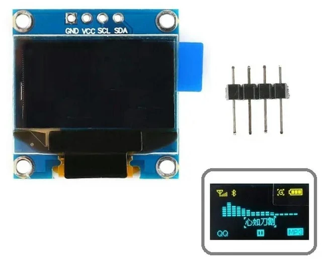 Main image of Yellow Blue OLED Display Module 0.96 inch IIC Serial 128X64 I2C SSD1306 12864 LCD Screen Board GND VCC SCL SDA for STM32