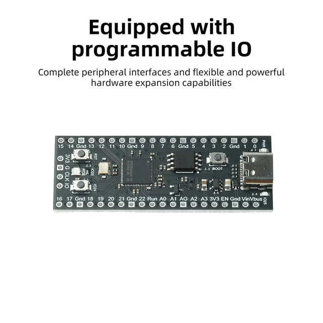 Alt view image 3 of 3 - RP2350A Development Board 128Mbit 16MB Dual-Core Module For Raspberry Pi Pico 2 Projects Development Board Type C