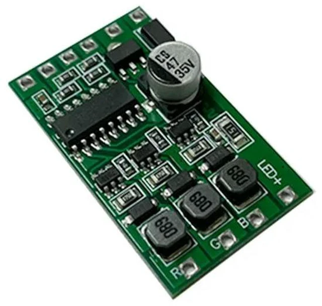 Alt view image 3 of 3 - DMX512 12-24V LED Constant Current Drive Power Module Three-channel RGB Full Color 300mA Adjustable For Board