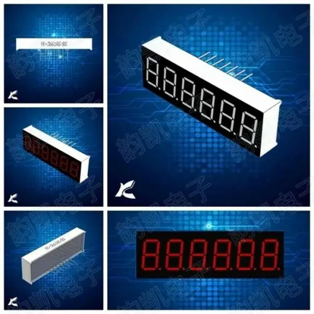 Main image of 1Pcs 0.36inch 7 Segment 6 Digit Common Cathode 0.36" RED LED digital Display