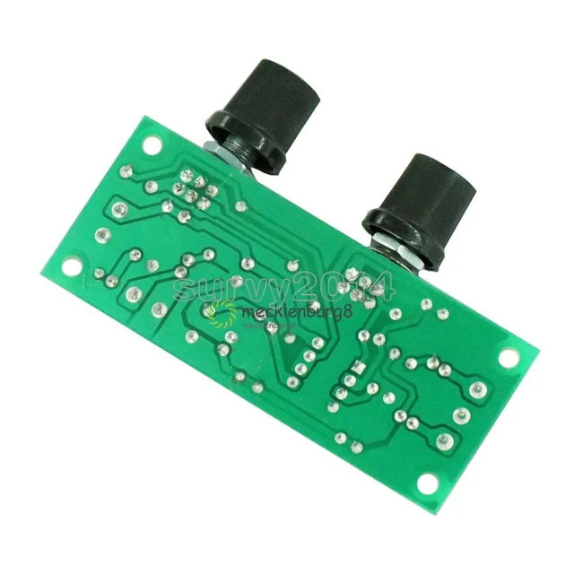 Alt view image 2 of 6 - DC 12V-24V Low-pass Filter NE5532 Bass Tone Subwoofer Pre-Amplifier Preamp Board With LED FR-4 Glass PCB Copper Terminals Module
