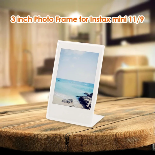 Alt view image 2 of 6 - Acrylic Mini Photo Frame Mini Instant Photo Frame Mini Photo Picture Frame for Fujifilm for Instax Mini 11/9 Instant Camera Film