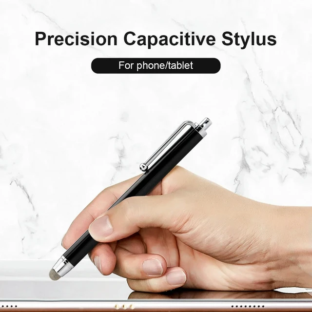 Alt view image 2 of 6 - Fiber Stylus Drawing Tablet Capacitive Screen Touch Pen for Tablet Phone Capacitive Stylus with Anti Lost Rope Hole