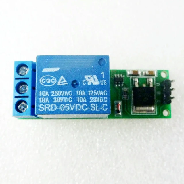 Alt view image 2 of 3 - Relay Module, 6-24V Flip-Flop Latch Relay Bistable Self-locking Low Pulse Trigger Module