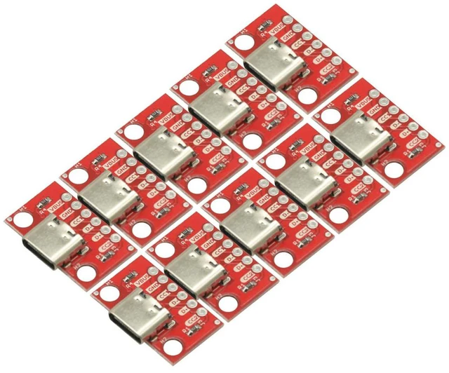 Main image of 10PCS USB C Breakout Type C Connector Board 3.1 Serial Basic Female Connector USB Breakout Board Adapter