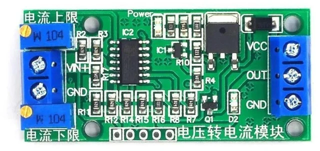Alt view image 2 of 6 - Linear Conversion Voltage to Current Transmitter Signal Module 0-5V to 4-20mA