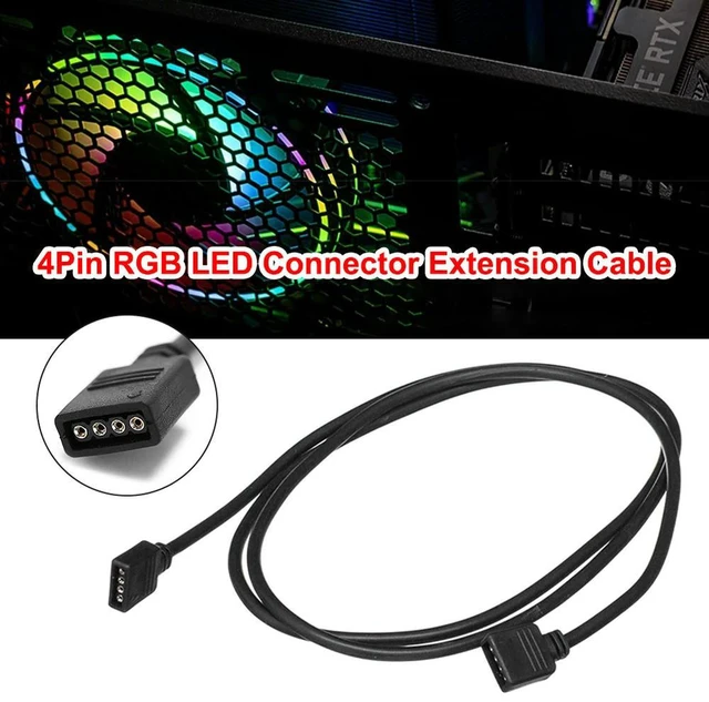 Main image of Extension Cord Male Pins RGB 5050 3528 LED Strip Lighting Extend Wire 4Pin LED Connector Extension Cable