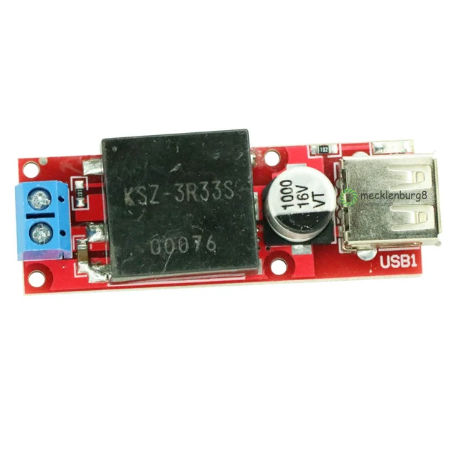 Alt view image 2 of 6 - 5 V USB Output Converter DC-DC DC 7 V-24 V 12 V to 5 V 3A Step-Down Buck KIS3R33S Module KIS-3R33S Step Down Power Supply Module