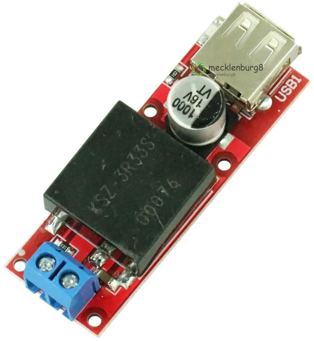 Main image of 5 V USB Output Converter DC-DC DC 7 V-24 V 12 V to 5 V 3A Step-Down Buck KIS3R33S Module KIS-3R33S Step Down Power Supply Module