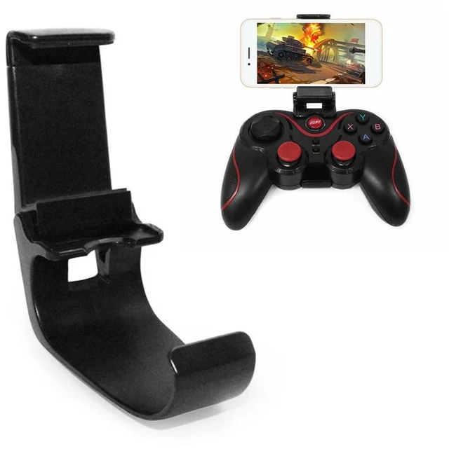 Main image of Controller Mobile Phone Holder Adjustable Controller Phone Mount Clip for Gamepad Compatible for Android & iOS