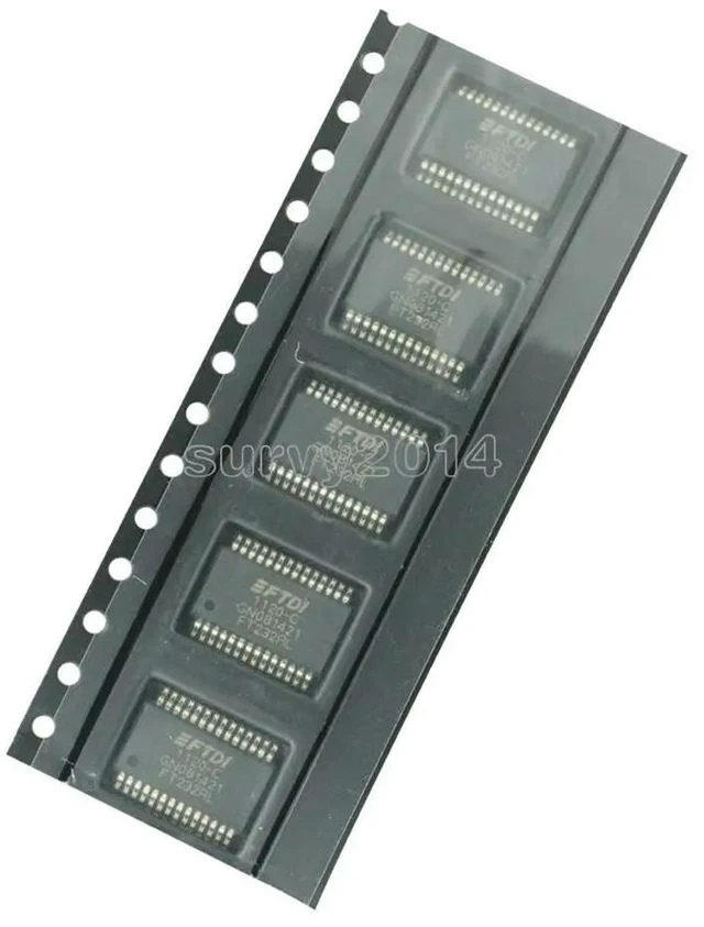 Main image of IC Chips FT232RL FT232R FT232 USB to Serial UART 28-SSOP Integrated Circuits for