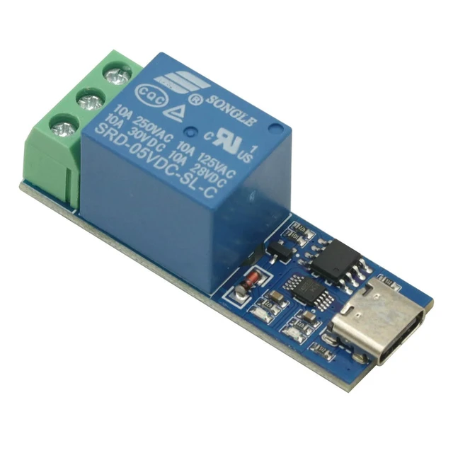 Alt view image 3 of 3 - TypeC Interface LCUS-1 USB Relay Module USB ligent Control Switch Serial Port Relay