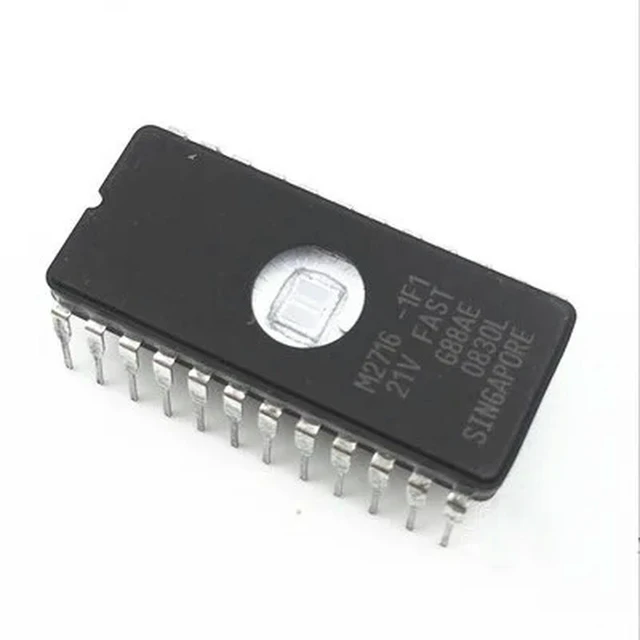 Main image of 2 pcs M2716-1F1 2716 Memory UV EPROM IC