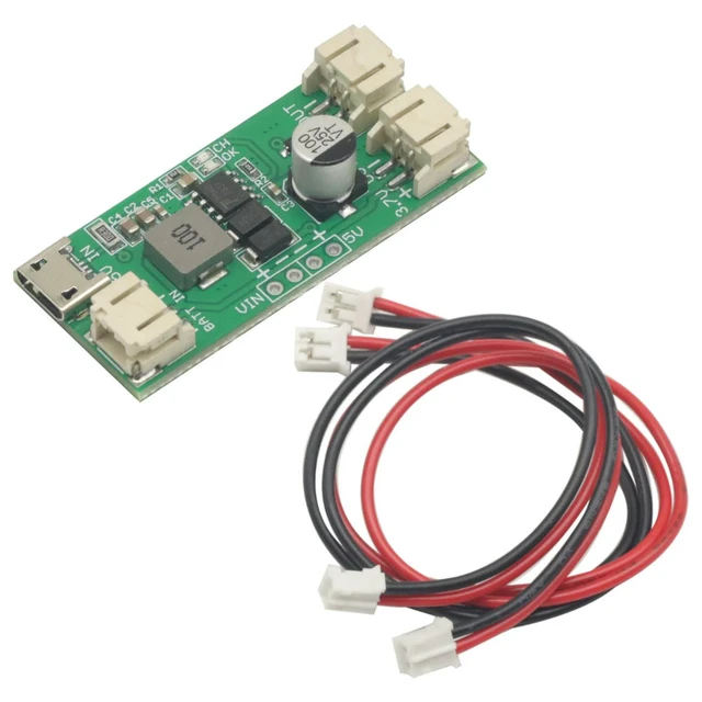 Alt view image 3 of 3 - TP5400 1A Lithium Charging Module 5V 1A Step Up Module Micro USB Interface