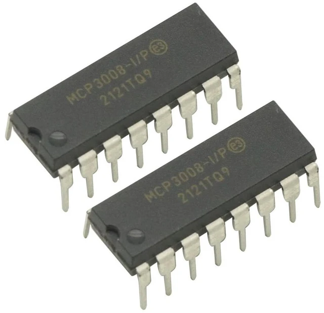 Alt view image 2 of 3 - 1PCS MCP3008-I/P Mcp3008 8-Channel 10-Bit ADC with SPI Interface A/D Converters for Mcp3008 Chip Raspberry Pi