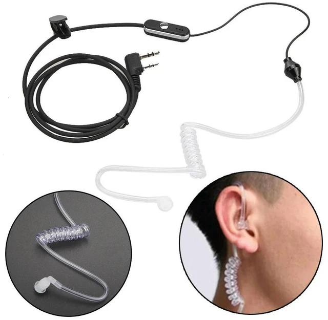 Main image of Practical Walkie Talkie Headset 2 Pin Acoustic Tube Earphone Earpiece Headphone PTT MIC Accessories for Baofeng Retevis Radios
