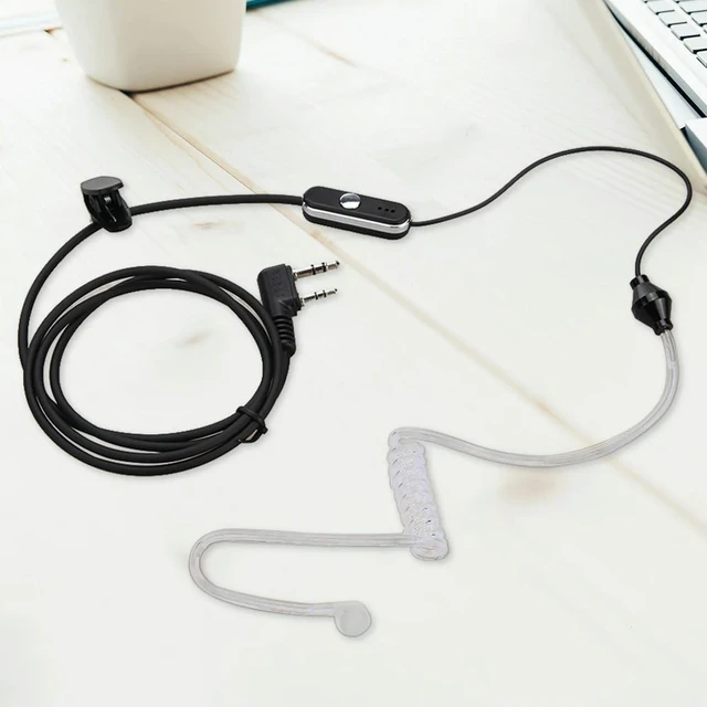 Alt view image 2 of 3 - Practical Walkie Talkie Headset 2 Pin Acoustic Tube Earphone Earpiece Headphone PTT MIC Accessories for Baofeng Retevis Radios