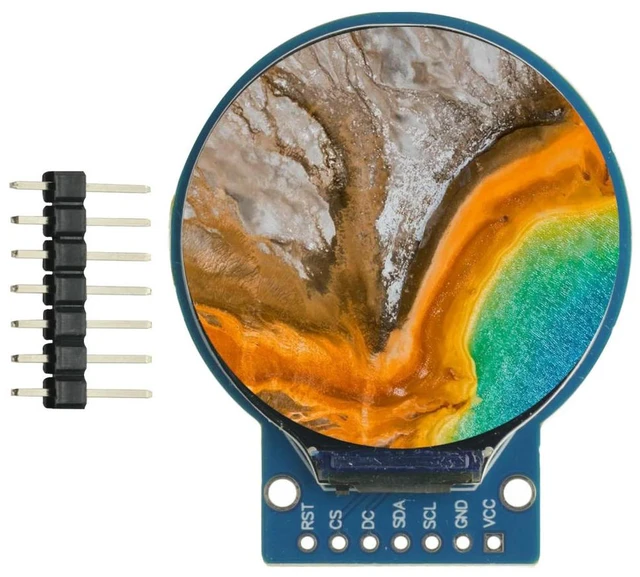 Main image of TFT Display 1.28 Inch IPS TFT LCD Display Module Round RGB 240*240 GC9A01 Driver 4 Wire SPI Interface