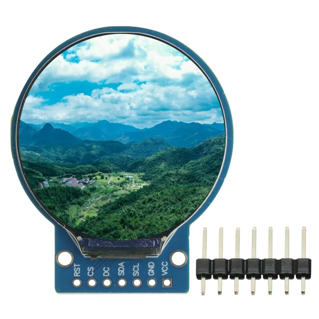Alt view image 2 of 3 - TFT Display 1.28 Inch IPS TFT LCD Display Module Round RGB 240*240 GC9A01 Driver 4 Wire SPI Interface