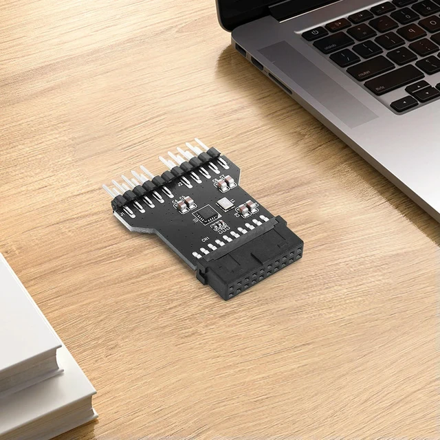 Alt view image 2 of 3 - USB 3.0 19PIN To USB 2.0 9PIN Header Splitter Adapter Wear Resist 1 To 2 Extension for Motherboard Dual USB Hub Connectors