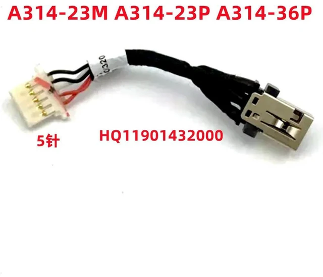 Main image of For a314-23m/23p/36p/r3qa n23h1 power charging interface head hq11901432000
