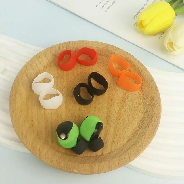 Alt view image 2 of 3 - 5 Pairs Silicone Earbuds Cover Anti-Slip Ear Tips Cover Accessories 5 Color Earphone Ear-Tips Replacement for WF-1000XM5