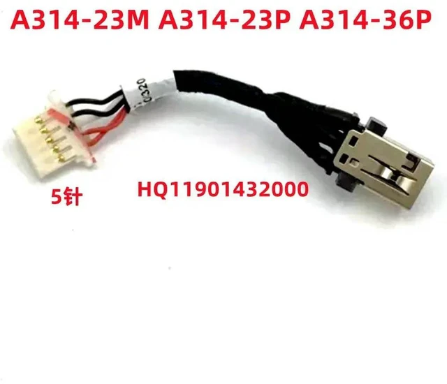 Main image of For a315-510p, a317-55p a515-58m n23c3 n23q11 power jack power head